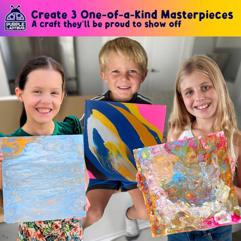 8-12, 6 7 8 9 10 11 12 8-12, Paint Pouring Art Kids Painting Kit - Art and Crafts for Kids Ages Gifts for Year Old Boys