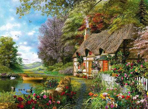 Ravensburger Country Cottage Jigsaw Puzzle - 1500 Pieces | Expertly Crafted in