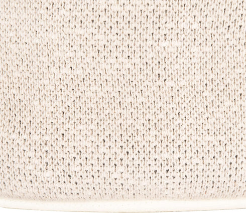 Stylish Grey Cotton Nursery Storage Basket with Handles - Fully Assembled