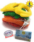 7" Set 4 Pack Matty's Toy Stop Plastic Sand Digger Scoop Claws for Sand & Beach (Red, Yellow, Orange & Green) Complete