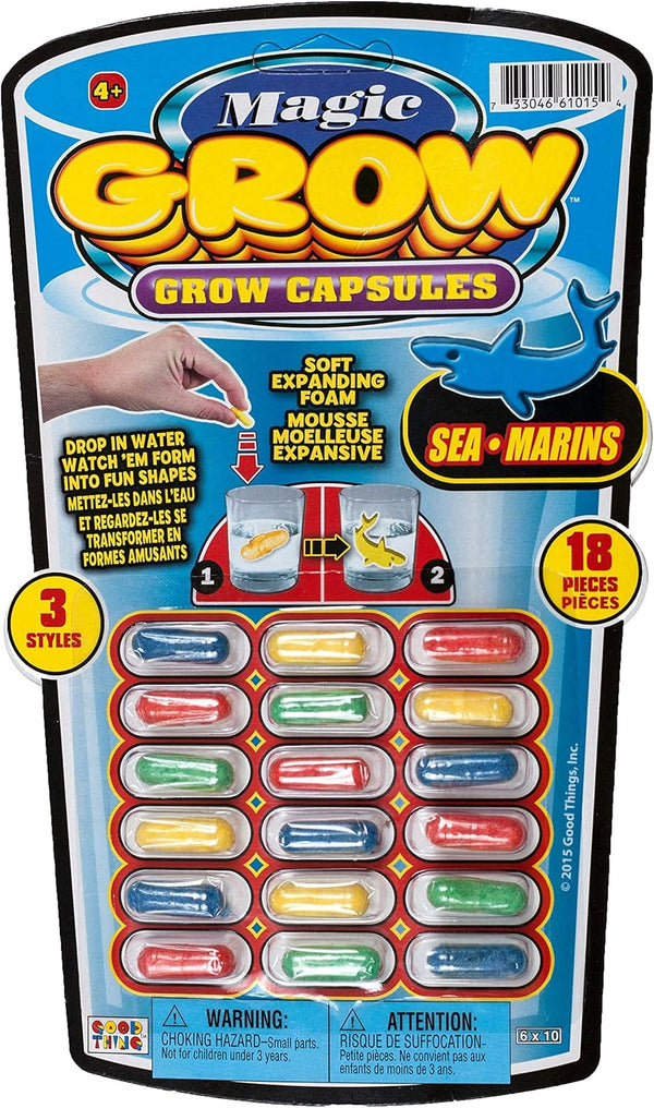 Ja-Ru Magic Grow, 18 Capsules, Sea Animals, 1-pack