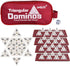 Smilejoy Triangle Domino,Triangular Domino Tiles with Brass Spinners Tabletop Game for Kids