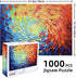 1000 27.5"x19.6" Hopgo Piece Puzzle for Adults, Colorful Gradient Rainbow Jigsaw Puzzle, Art Painting Difficult Puzzles