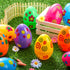 12 6 Inches JOYIN Pcs Large Printed Easter Eggs, Jumbo Plastic Eggs Fillable for Easter Themed Hunt Basket Stuffers