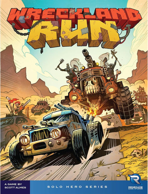 Wreckland Run - Solo Hero Series, Renegade Games, Ages 10+, 1 Player Solo Campaign Game, 30-45 Min