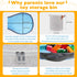 15" 15" 16" SAM AND MABEL XXL Toy Storage Organizer with Play Mat x x Storage Bin for Kids Playroom, Foldable Fabric