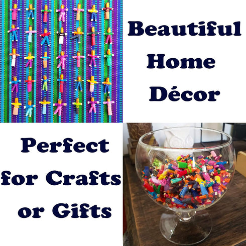 150 Worry Dolls in Bulk - Guatemalan Dolls for Girls and Boys, 1 inch, 150 Pack