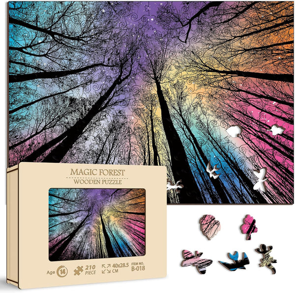 BBOLDIN Hard Impossible Wooden Puzzles for Adults 210 Piece, Challenging Difficult Wood Puzzles