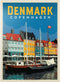 MyPuzzle Denmark Vintage Poster, Premium 1000 Piece Jigsaw Puzzle for Adults