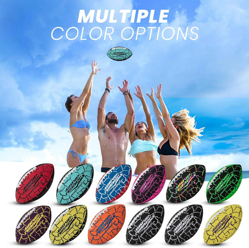 Wave Runner Grip It Waterproof Junior Size Football, 9.25 Size, Durable & Double Laced for Beach and Outdoor Games