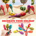 JOYIN 9 Pcs Fiesta Wooden Maracas - 9 Designs Noisemaker for Cinco De Mayo Party Favors and Mexican Decorations