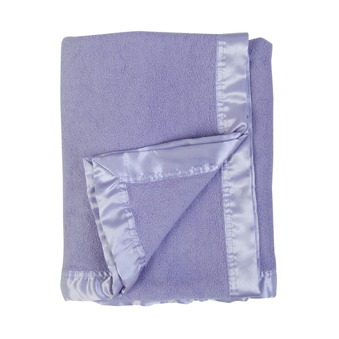 34 47 inches Bamboo Rayon Soft Purple Toddler Security Blanket - Thermal Lavender Baby Blanket with Satin Edging