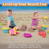 3 3 Summer Sloosh PCS Foldable Buckets with Shovels Sand Water Bucket Sandbox Square Party in Foldable Pail Silicone