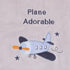 NOJO Little Love Soar High Baby Blanket, Gray and Light Blue Airplane, Super Soft