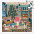 Galison 500 Piece Season's Reading Jigsaw Puzzle - Cozy Christmas Bookshop Scene with Gold Foil Accents