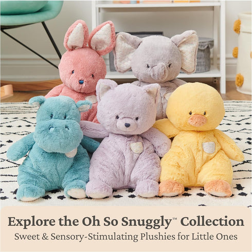 7 GUND Baby Oh So Snuggly Littles Hippo, Small Stuffed Animals, Hippo Stuffed Animal, Plush Toys for Infants