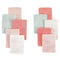 Little Treasure Unisex Baby Rayon from Bamboo Luxurious Washcloths, Coral Mint, One