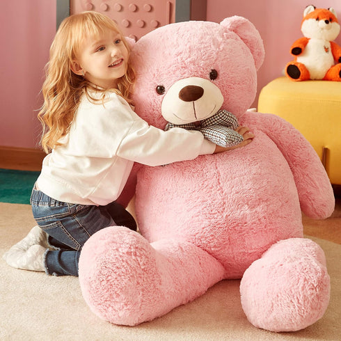 IKASA Giant Teddy Bear Plush Toy Stuffed Animal - Pink, 47 Inches