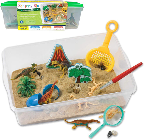 Creativity for Kids Sensory Bin: Dinosaur Dig - Dinosaur Toys for Kids Ages 3-5+, Preschool Learning Activities