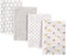 Luvable Friends Unisex Baby Cotton Flannel Burp Cloths - Owl, One Size