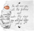 Under His Wings Muslin Swaddle & Bonus Baby Hat with Scripture Quote (Psalm 91) -