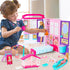 Doll House Portable & Foldable Dollhouse with 60+ Pcs & 2 Dolls, Playhouse Toy for Kids