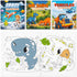 Set 3 48 ZICOTO Fun Coloring Books for Kids of Exciting Dinosaur, Space & Trucks Coloring Book for Boys Ages Easy