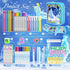 Washable Fruit Scented Markers Set, 53 PCS with Frozen Princess Castle Pencil Case, STEM Toys Frozen Toys for 4,5,6,7,8,9 Year old Girls Birthday Gifts by weirtoya