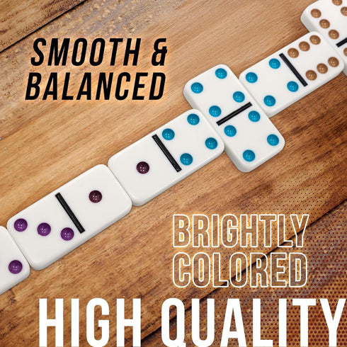 Set 2 8 8 99 Front Porch Classics, Mexican Train Domino On-The-Go Aluminum Carrying Case, to Players Ages
