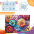 500 Piece Puzzle for Adults - Flowers Recycled Cardboard Jigsaw for Family Activity - Great Gift Idea