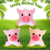Stuffed Pig, 12 Pieces Assorted Plush Toy Figures for Holiday Party Favors, 3.2 x 3 Inch