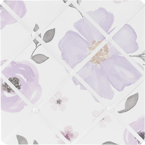 Sweet Jojo Designs Lavender Purple, Pink, Grey and White Fabric Memory Memo
