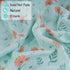 4-Pack 47 47 inches Viviland Muslin Swaddle Blankets, Breathable and Skin-Friendly Baby Receiving Blankets, Plants, x