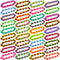 Neureyte 46 Pack 24 Links Wacky Tracks Snap and Click Fidget Toys,Fidget Snake