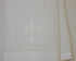 White Linen Baptism Cloth with White Cross, Towel Size Model