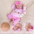 Milidool Lifelike Reborn Baby Dolls Girl, 20-Inch Soft Body Realistic Silicone Newborn Doll with Pink Clothes