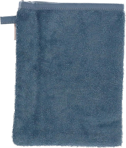 Sterntaler 3 Pack Emmi GOTS Baby Bath Mitts Bath Mitts - Kids Bath Mitts Washable Mitts - Bio - Grey Blue