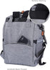 NeoTech Care Diaper Bag Backpack for Baby Girl/Boy, Multifunction Organizing Pockets, Gray