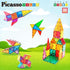 Set 3+ PB24 PicassoTiles Magnet Tile Building Block Magnetic Construction Square Triangle Tiles Toy Kit Sparking