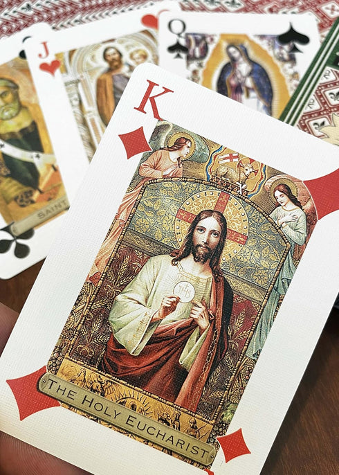 Premium Card Deck Featuring The Saints - High-Quality Design