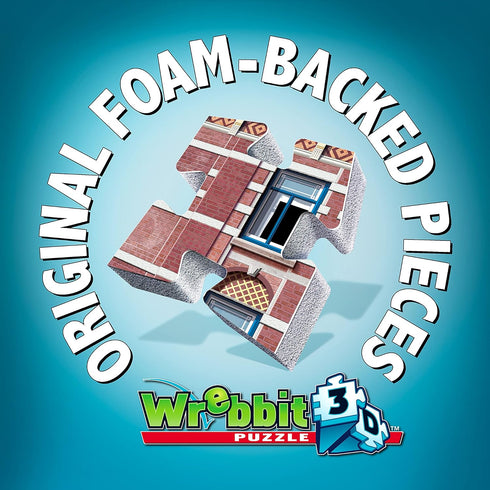 Wrebbit3D 3D 295 Hotel Puzzle | Urbania Collection | Jigsaw Puzzle Pieces | Charming and Unique Streetscape of a Small