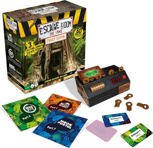 Identity Games Escape Room The Game, Family Edition - 3 Exciting Jungle Rooms, Mystery Board Game for Family