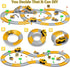 253 PCS Construction Race Tracks Toy for 3-8 Year Olds, 5 PCS Truck Car and Flexible Track Play Set