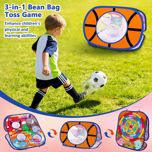 3 4 5 6 Animal Bean Bag Toss Game Toy Outdoor Toss Game, Family Party Party Supplies for Kids, Gift for Boys Birthday
