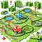 NIPLOOOW 48 PCS Puzzle Track Car Set for Boys Kids 3-5, Toddler Boy