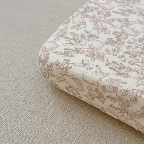 100% 52"x28" 2 Pack BuLuTu Cotton Muslin Crib Sheets for Girls Boys, Soft Breathable Baby Sheets for Standard Crib