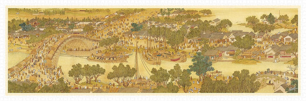 Pintoo Panoramic Jigsaw Puzzles 2000 Piece for Adults - Bears Along The River During The Qingming Festival
