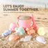 11Pcs Set,Eco 8 MarcZero Silicone Beach Toys,Modern Baby Beach Toys,Travel Friendly Beach Friendly Toy,Silicone Bucket