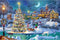 Becko US Puzzles 1000 Piece for Adults and Kids, Wooden Jigsaw Puzzles, Christmas Holiday Snow Scene