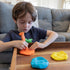 2 Set 4 2+ READY LEARN Triangle Grip Stampers | Patterns | of | Ages | Easy to Hold Paint and Dough Stampers for Kids